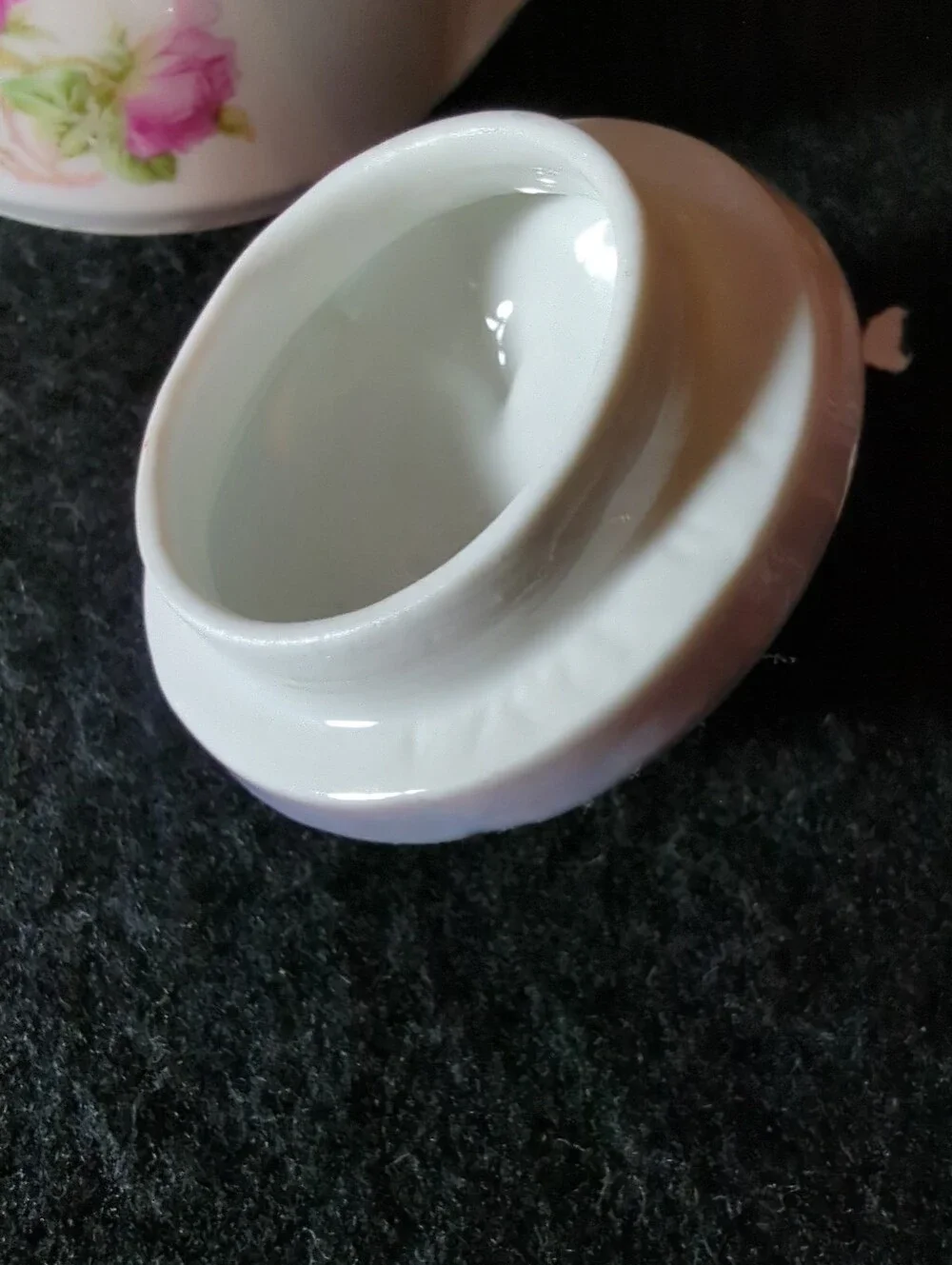 Vintage Leuchtenburg Germany Porcelain Luster Sugar Bowl With Handles & Lid 1937